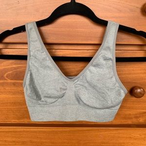 Grey Sports bra